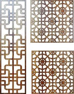 Feng Shui Bulkhead For Laser Cut Cnc Free DXF File