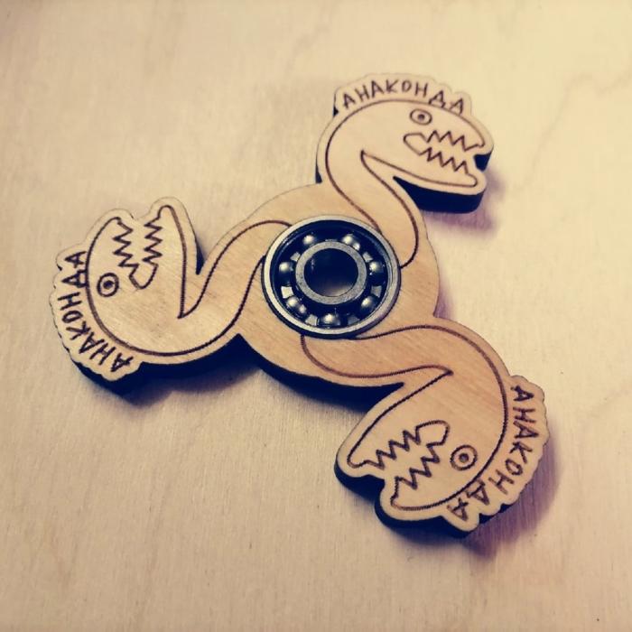 Fidget Spinner Laser Cut Free DXF File