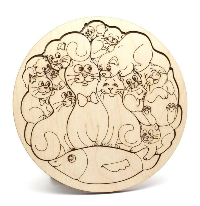 Fish And Kediler Laser Engraving Free DXF File