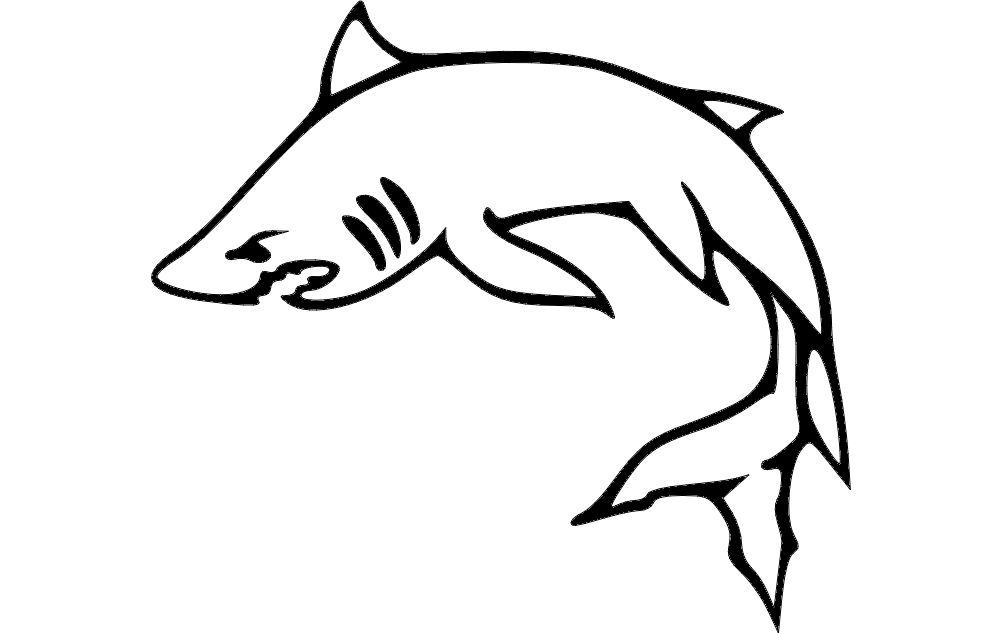 Fish Image Free DXF File