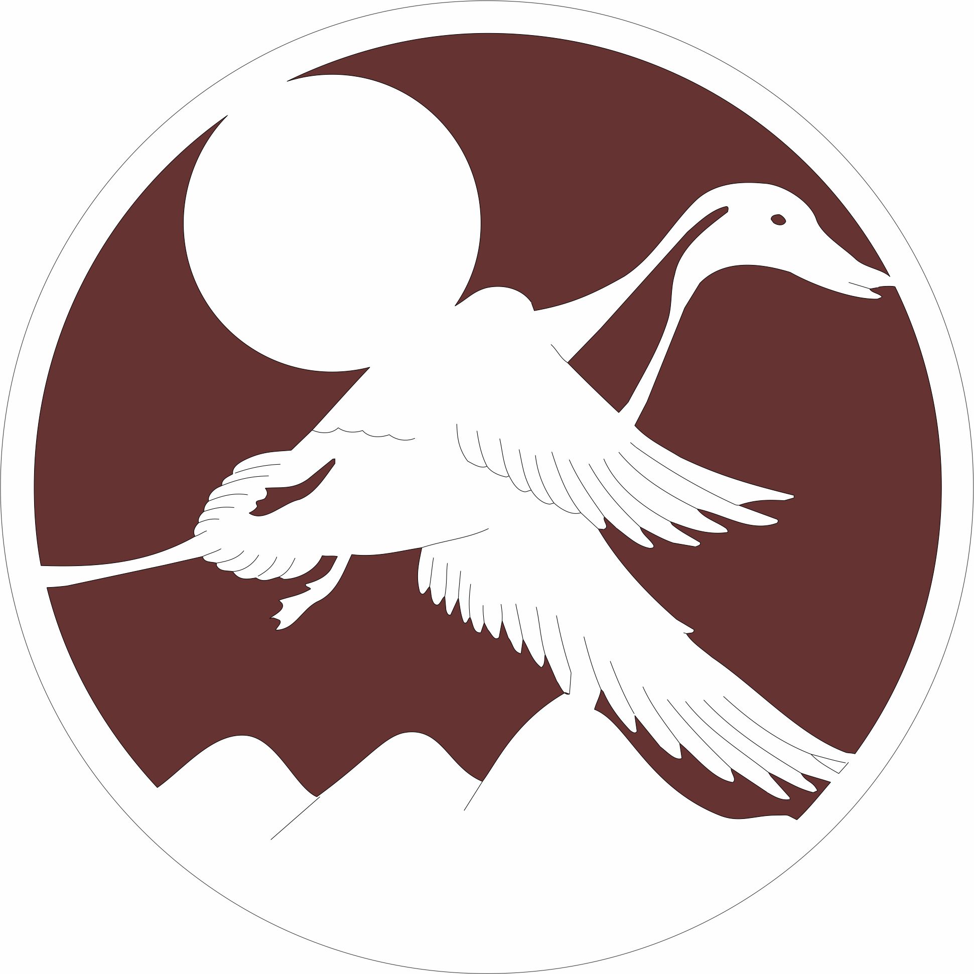 Flying Bird Circular Design Pattern For Laser Cutting Free DXF File