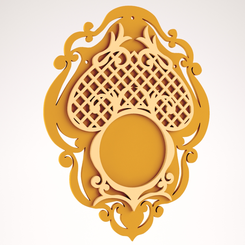 Frame 3d Puzzle Free DXF File