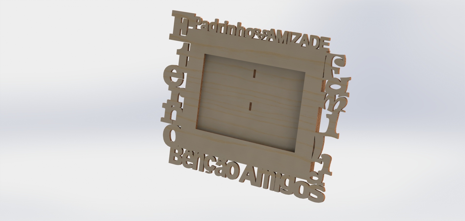 Frame Laser Cut Free DXF File