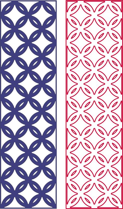 Geometric Seamless Pattern Free DXF File