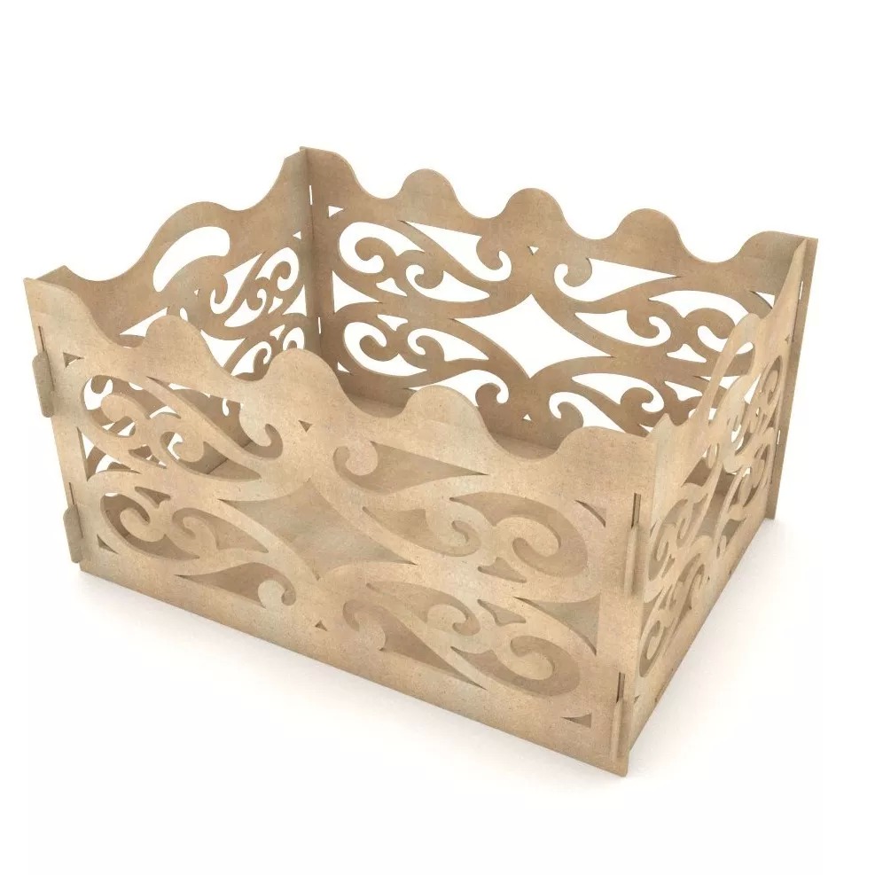 Gift Box For Party Laser Cut 3d Puzzle Free Vector File
