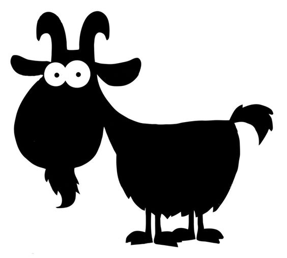 Goat Silhouette Vector Art Free DXF File