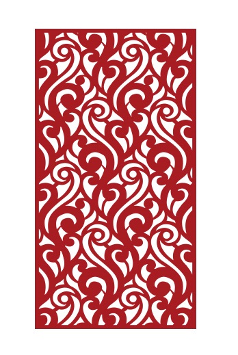 Grille Design Wall Separator Free DXF File