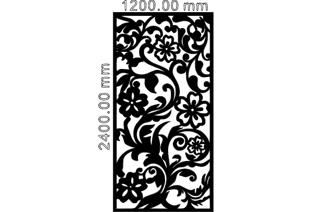 Grille Pattern 244 Free DXF File