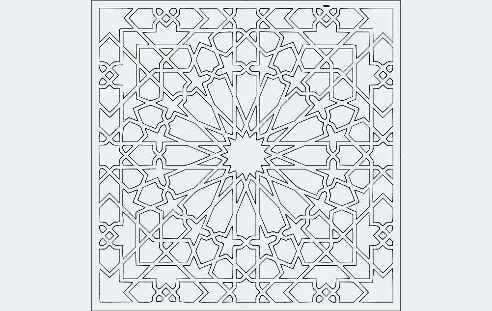 Grille Pattern Design 66 Free DXF File