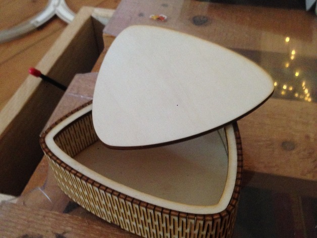 Guitar Pick Box Free DXF File