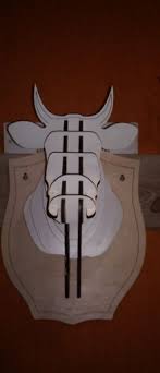 Head Of A Cow 3d Puzzle Free DXF File