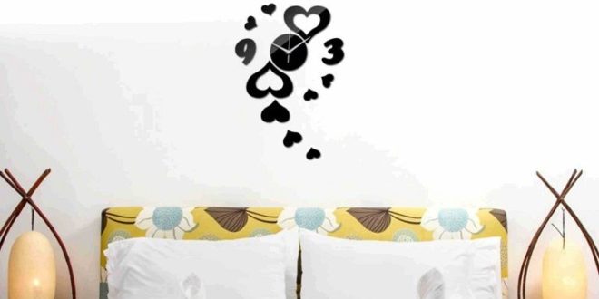 Hearts Wall Clock For Laser Cut Free DXF File