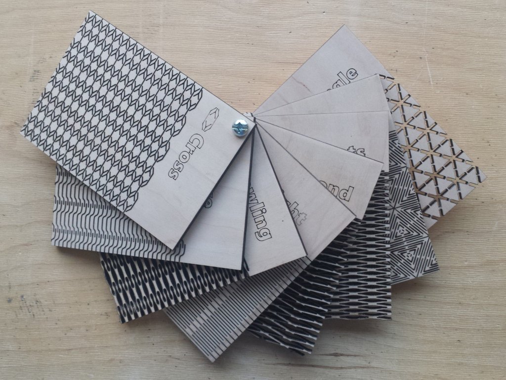 Hex Pattern Living Hinge Template For Laser Cut Free DXF File