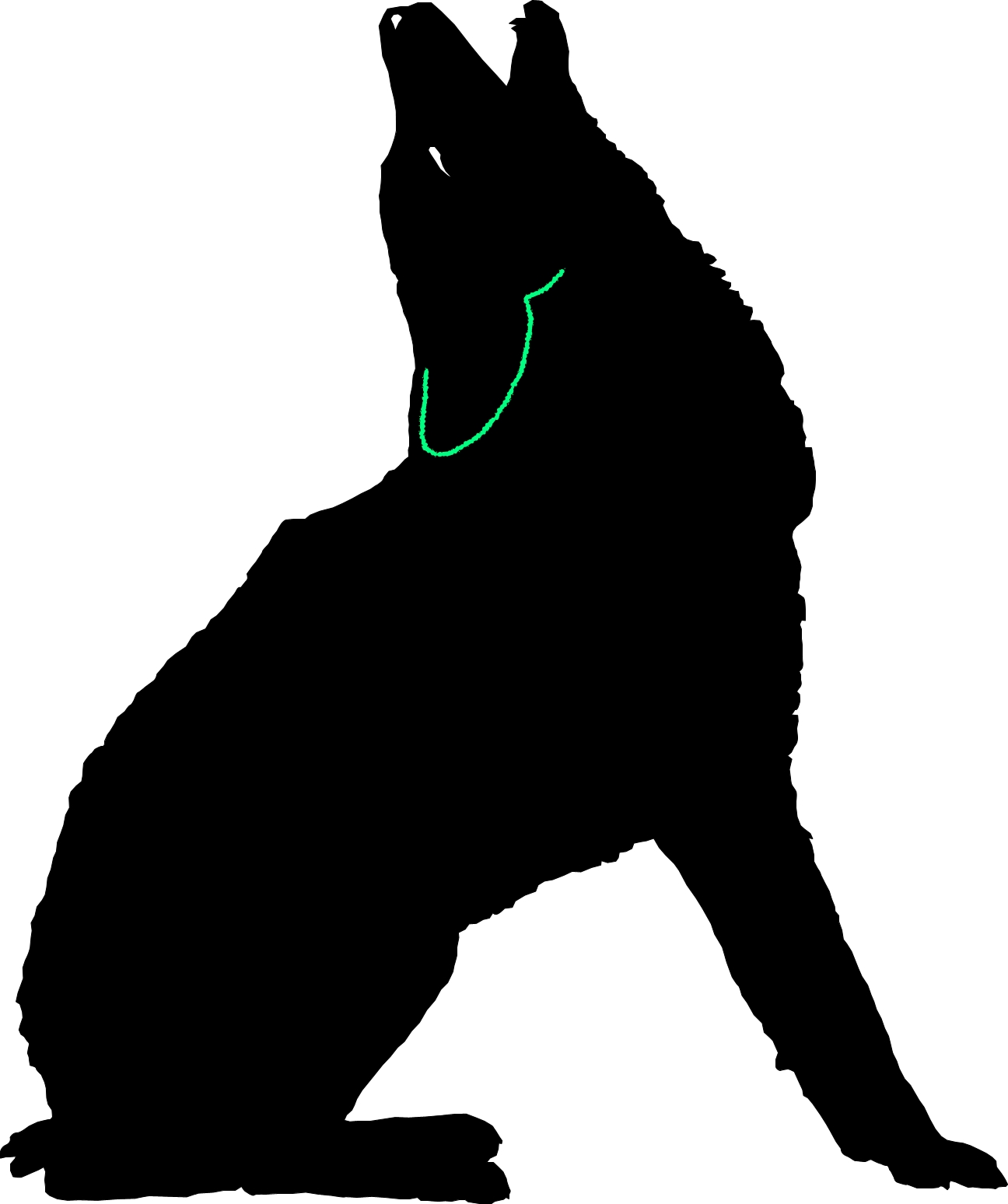 Howling Coyote Free DXF File