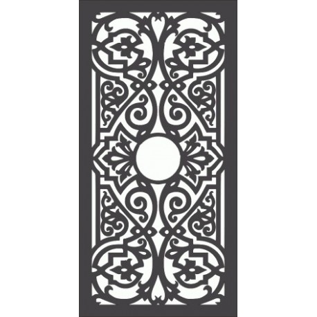 Jali Pattern Design Decor 454 Free DXF File