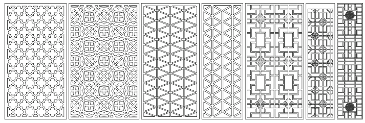 Jali Pattern Design Decor zs002 Free DXF File