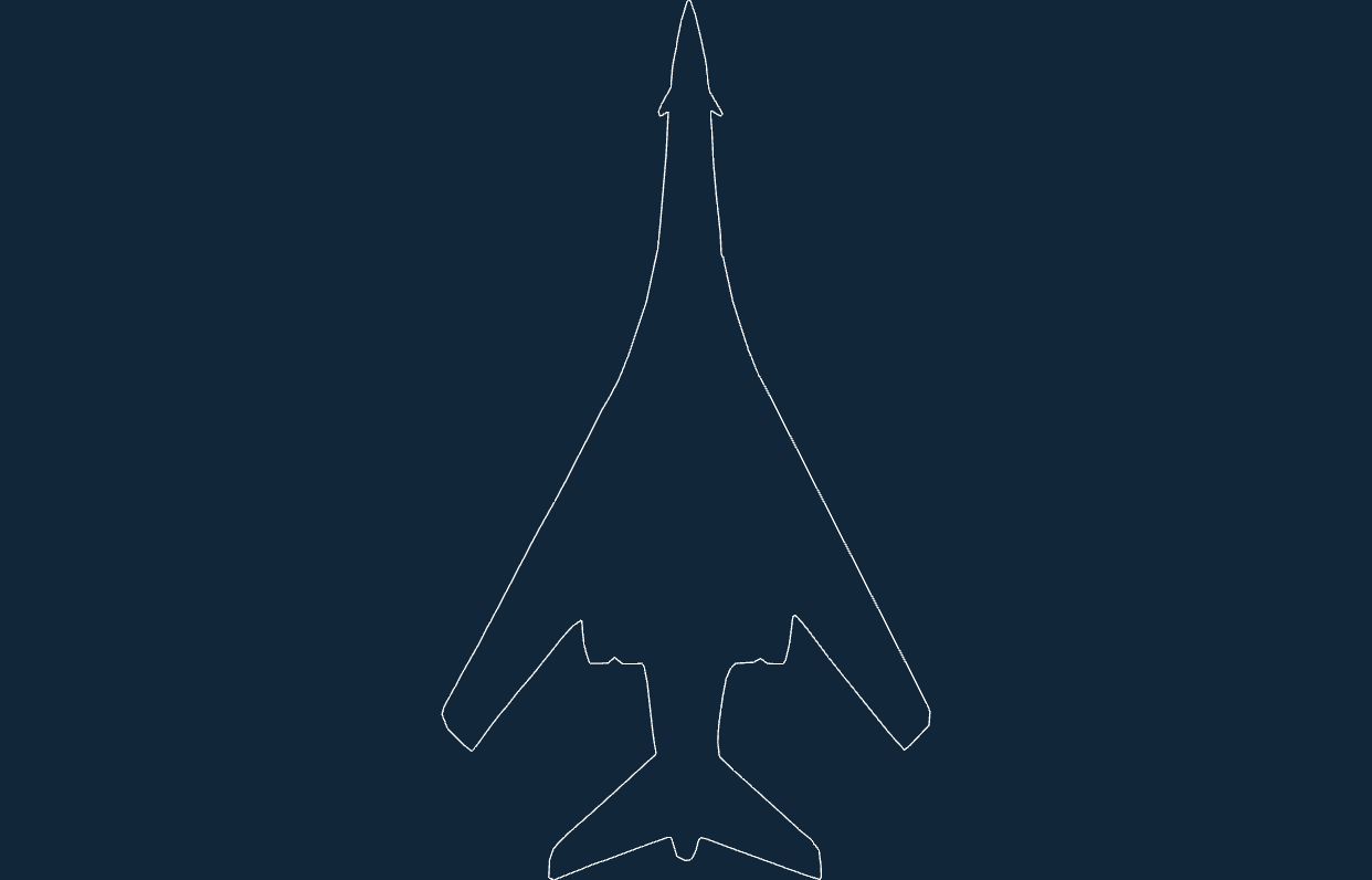 Jet b1 Free DXF File