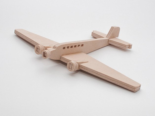 Junkers Ju 52 Lasercut Model Free DXF File