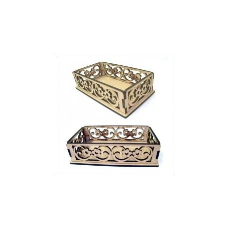 Korzina Box Laser Cut Free DXF File