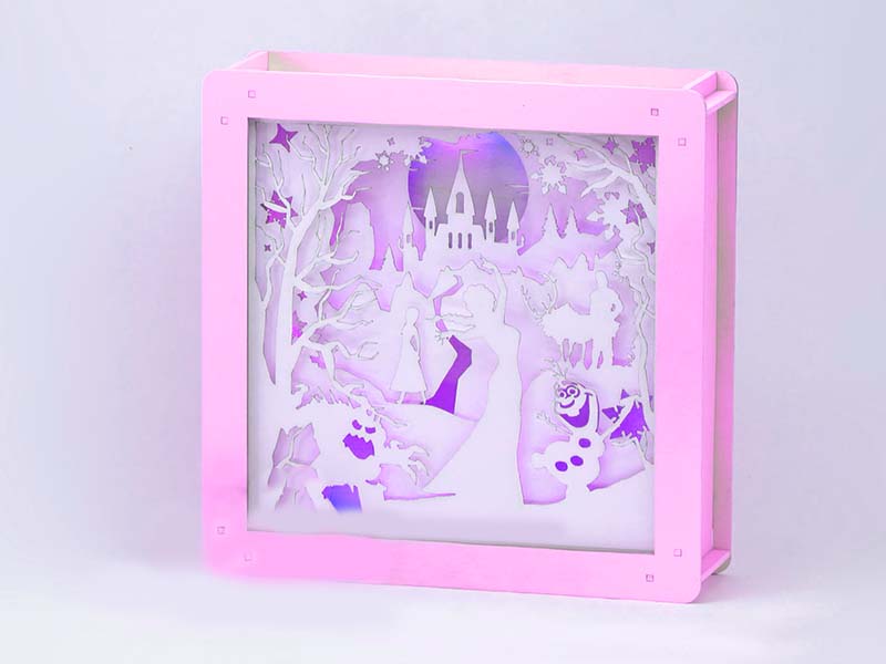 Laser Cut 3d Illusion Lamp Led Light Box Free Vector File