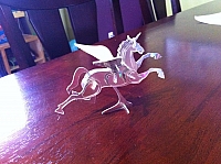 Laser Cut 3d Puzzle Nested Pegasus Template Free DXF File