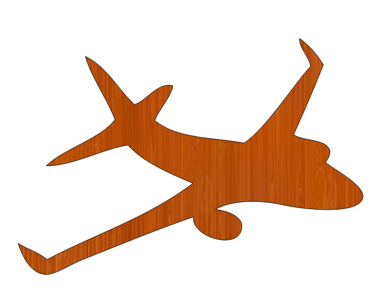 Laser Cut Airplane Fighter Free Vector File