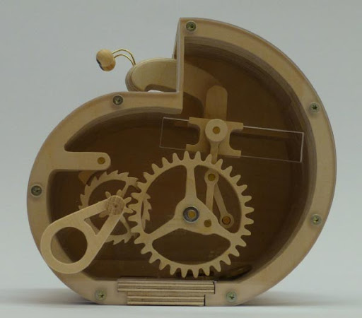 Laser Cut Bank Mechanical Snail Drawing Free DXF File