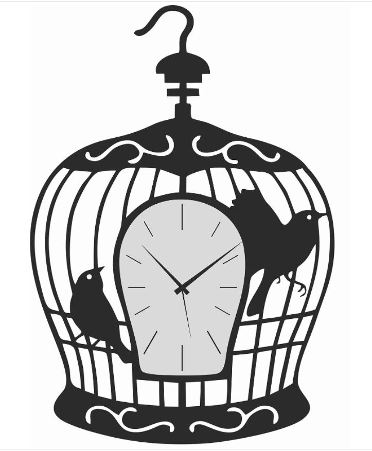 Laser Cut Bird Watch Layout Free Vector File
