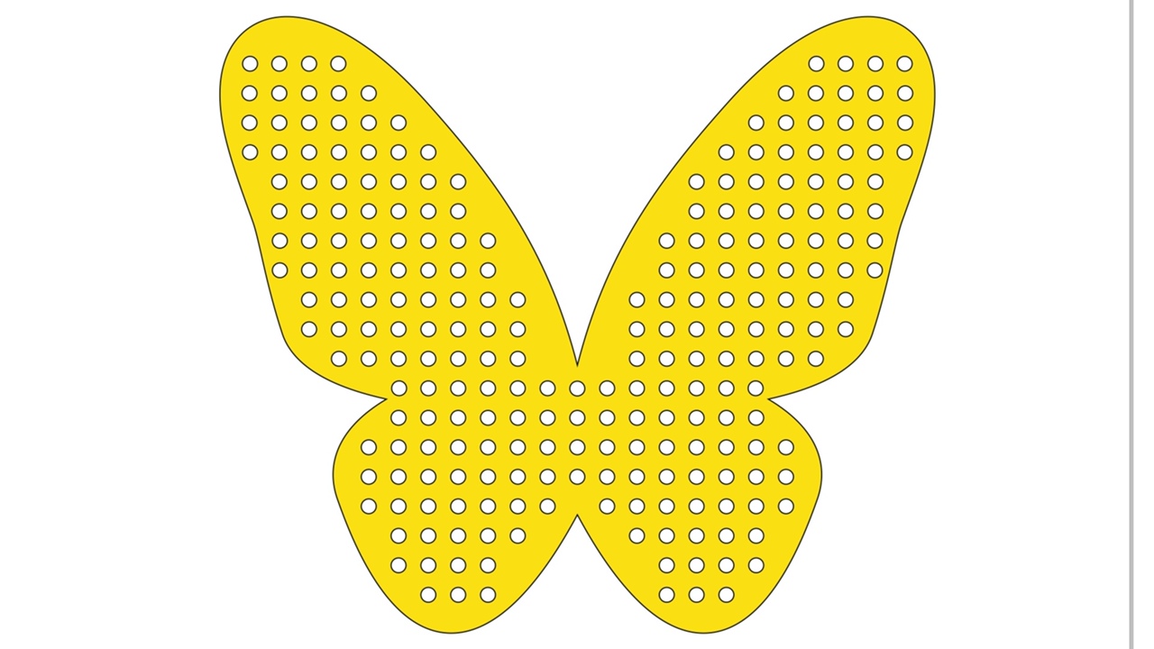 Laser Cut Butterfly For Beads For Knitting Layout Free Vector File