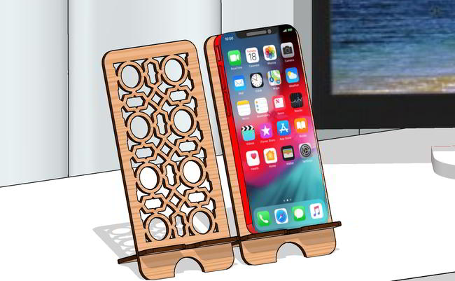 Laser Cut Cell Phone Stand Free Vector File