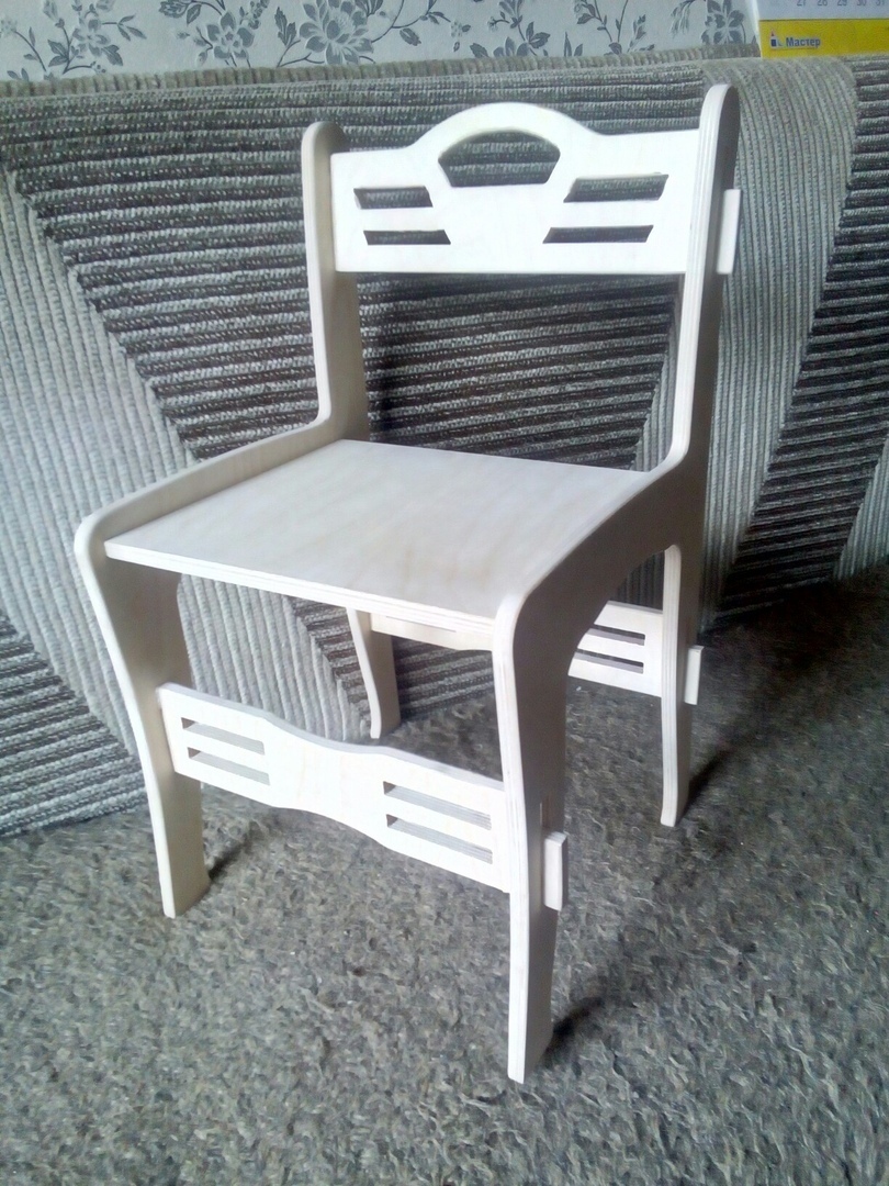 Laser Cut Chair Cnc Template Free DXF File
