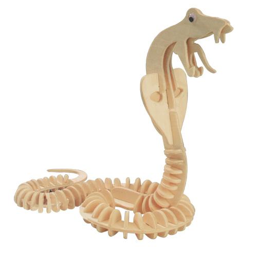 Laser Cut Cobra Snake 3d Puzzle Free DXF File