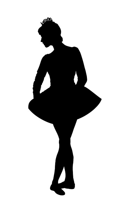 Laser Cut Dance Class Dancing Girl Silhouette Free Vector File