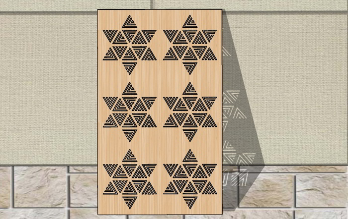 Laser Cut Decorative Grill Patterned Panel Wall Screen Lattice Jali Design Free Vector File