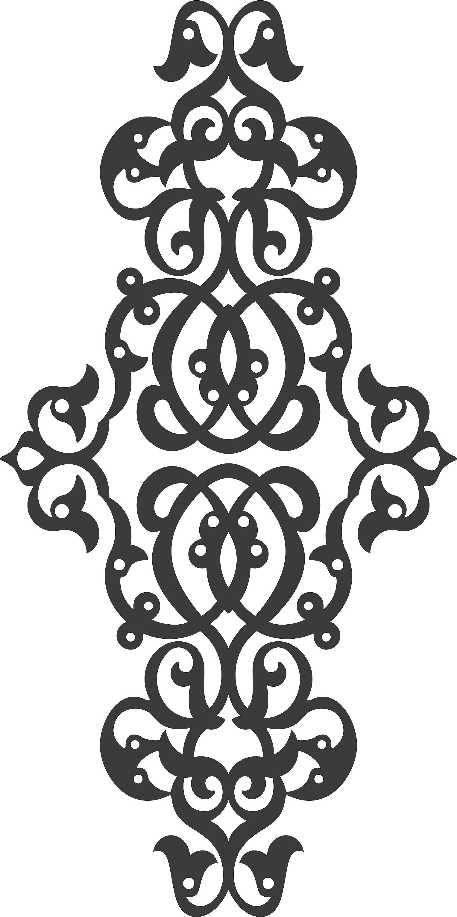 Laser Cut Decorative Lattice Seamless Design Free DXF File