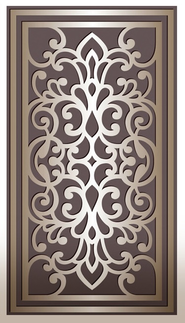 Laser Cut Decorative Panel Design Free DXF File