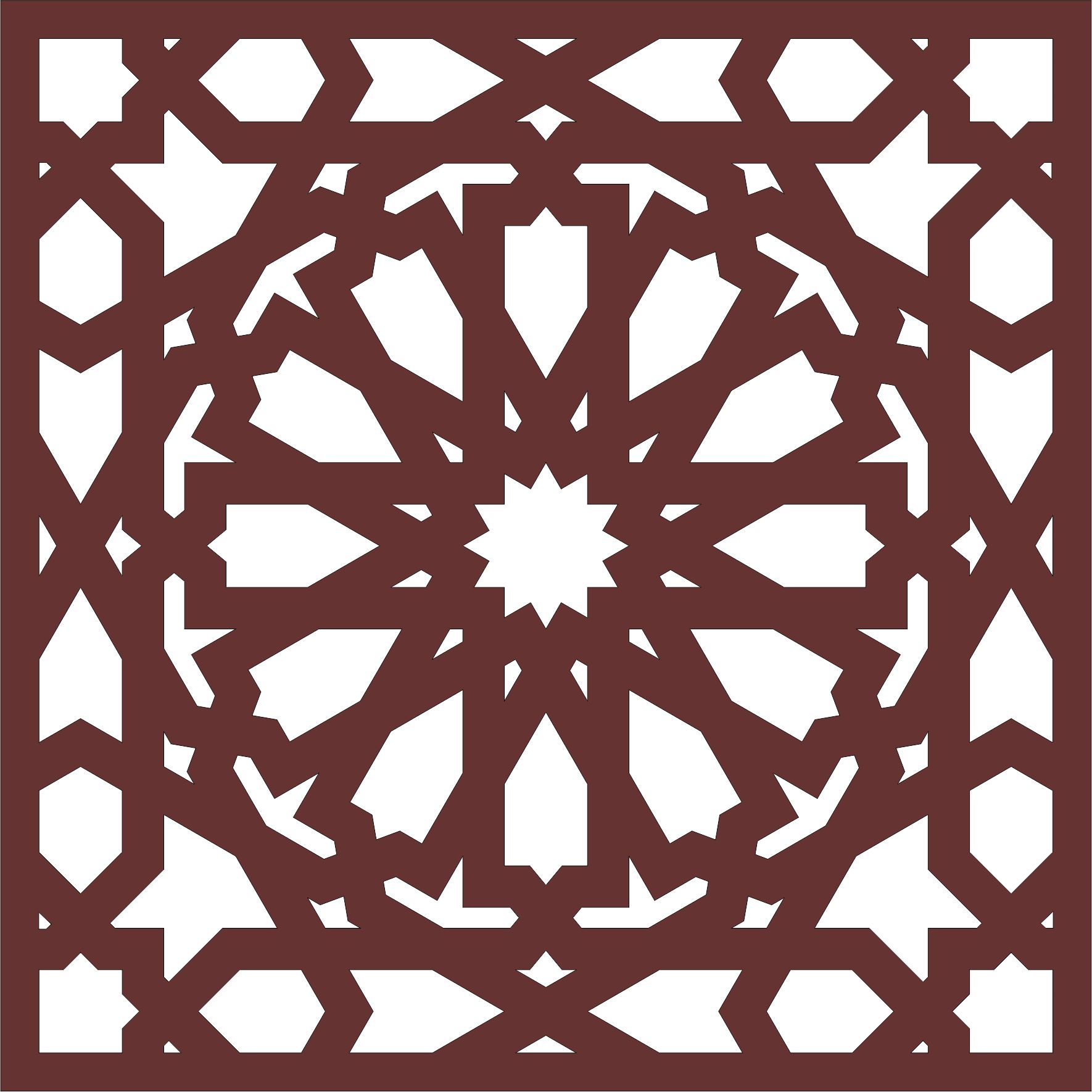 Laser Cut Divider Seamless Lattice Pattern Free DXF File