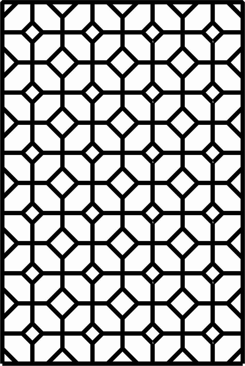 Laser Cut Drawing Room Lattice Separator Seamless Free DXF File
