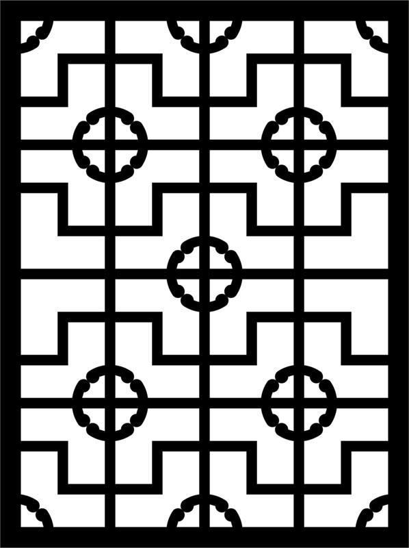 Laser Cut Engraving Pattern Lace Design Free DXF File