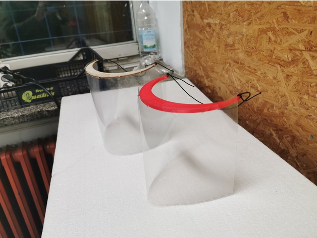 Laser Cut Face Shield Free DXF File