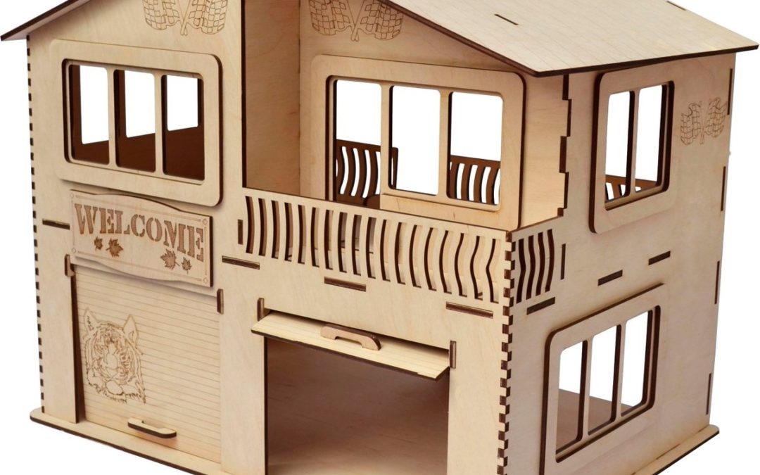 Laser Cut Garage House Free Vector File