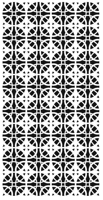 Laser Cut Geometric Grill Seamless Pattern Free DXF File