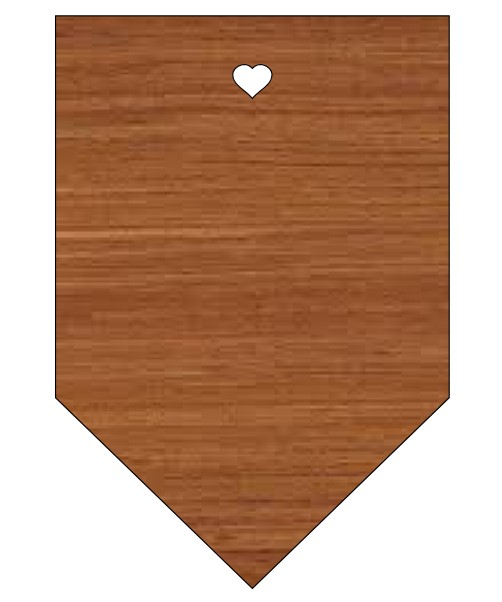 Laser Cut Gift Tag Shape Wooden Cutout Free Vector File