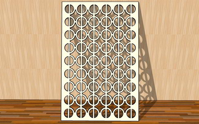 Laser Cut Grill Design Geometrical Motifs Pattern Free Vector File