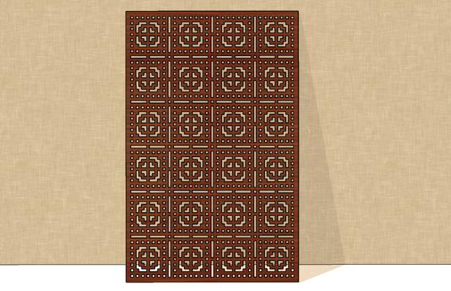 Laser Cut Grill Jali Screen Free Vector File