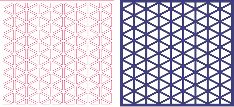 Laser Cut Grill Screen Pattern Free DXF File