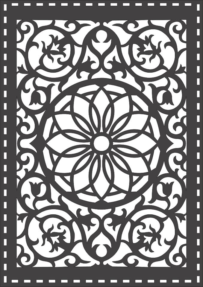 Laser Cut Grille Seamless Pattern Design Free DXF File