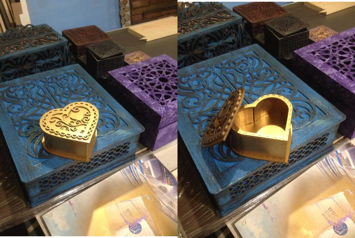 Laser Cut Heart Shaped Stash Box 3d Puzzle Free Vector File