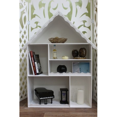Laser Cut House Shape Decor Shelf Template Free Vector File