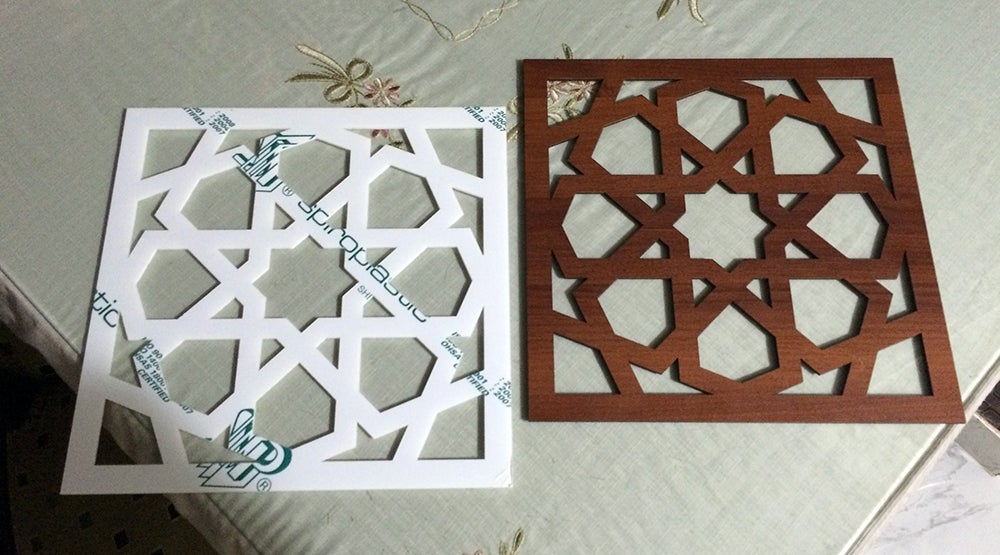 Laser Cut Islamic Arabic Grill Design Pattern Free DXF File